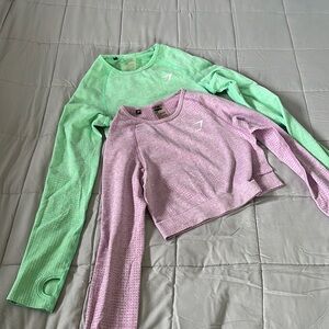 Gymshark cropped long sleeve bundle